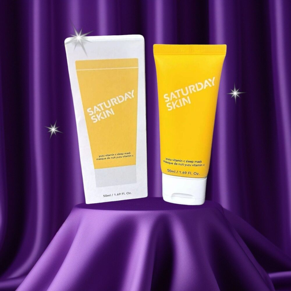SATURDAY SKIN Yuzu Vitamin C Sleep Mask 1.69 fl oz New In Box
